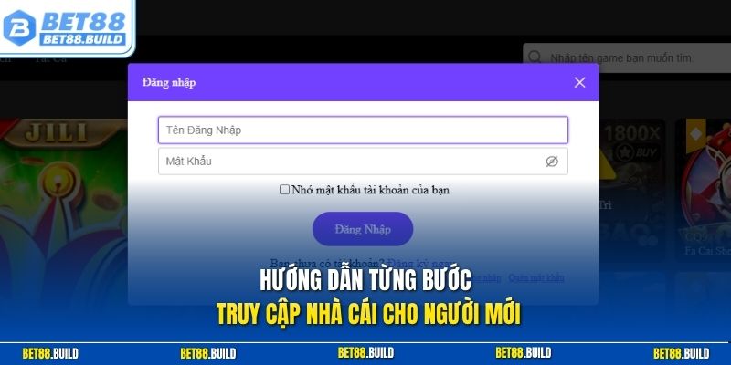Hướng dẫn từng bước truy cập nhà cái cho người mới